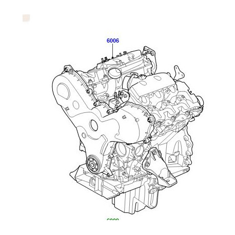 Land rover moteur de service (LR106166)