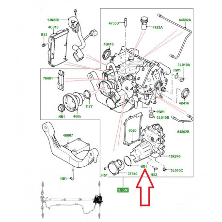 Land rover joint Evoque (LR051418)