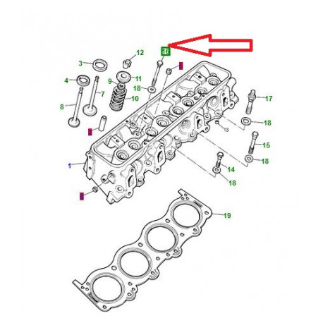 Land rover vis de fixation de culasse Range Classic (602193)