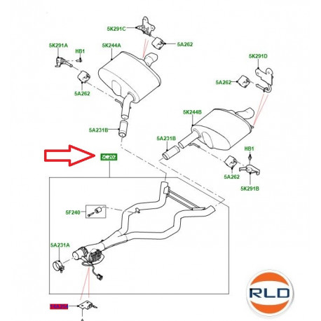 Land rover TUYAU INTERMEDIAIRE (LR125103LR)