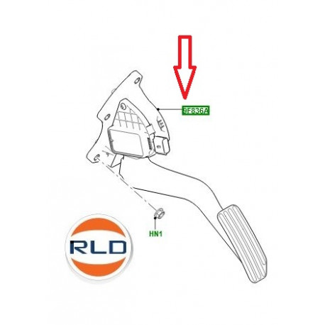 Land rover pedale d'accelerateur avec support (LR113867)