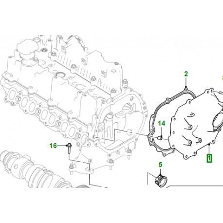 Jaguar couvercle de distribution supérieur F-Pace (JDE38553)
