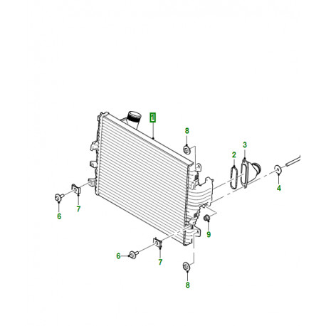 Jaguar refroidisseur intermédiaire XJ X351 et XJ6 X350 (C2D45348)