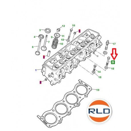 Land rover vis de fixation de culasse Range Classic (602192)