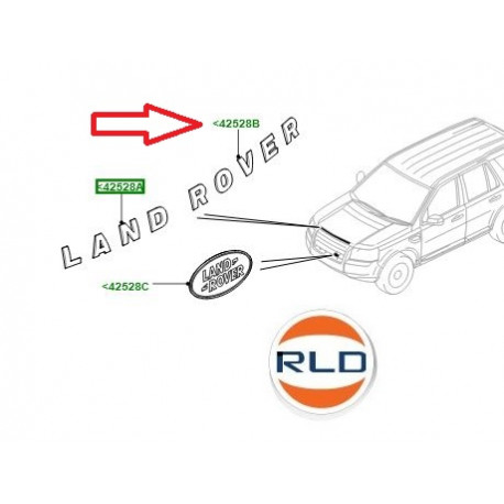 Land rover decalque motif de modele (LR002214)