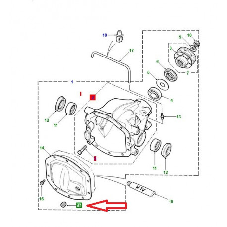 Land rover bouchon de vidange d'huile Discovery 3, Freelander 1, Range L322, Sport (TYB500110)