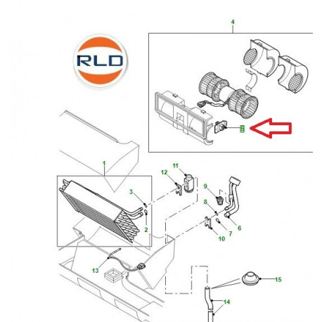 Land rover resistance-chauffage (JGM100130)