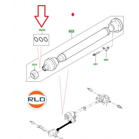 Land rover jeu de joints toriques Range L405,  Sport (LR034517LR)