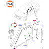 Moulure montant gauche parebrise RANGE SPORT