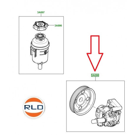 Land rover pompe direction assistee Freelander 2 (LR006462)