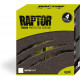 U-POL RAPTOR Kit 4 Bouteilles WHITE + RAPTOR Pistolet d'Application