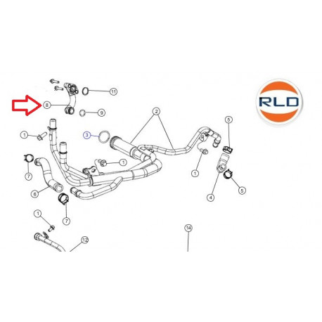 Mopar tuyau de refroidissement (68211200AC)