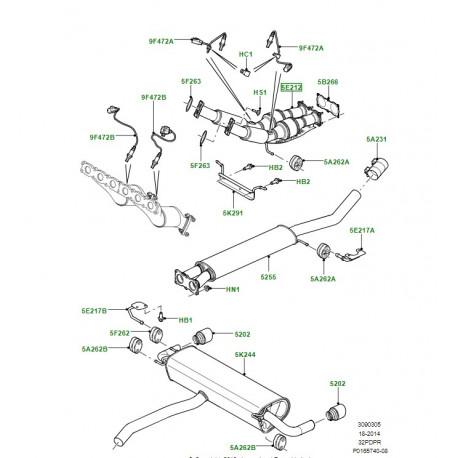 Land rover convertisseur Freelander 2 (LR006148)