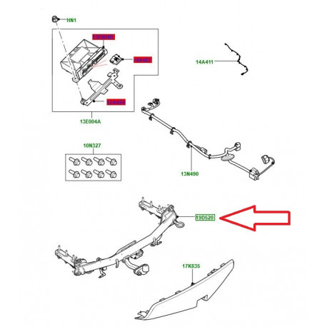 Land rover Attelage Fixe Discovery Sport (VPLCT0286LR)