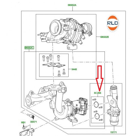 Land rover JOINT TORIQUE SOUPAPE (LR112416LR)