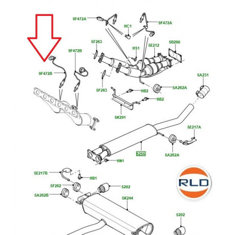 Land rover capteur-hego Freelander 2 (LR001459)