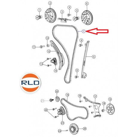 Mopar chaine de distribution (05048151AA)