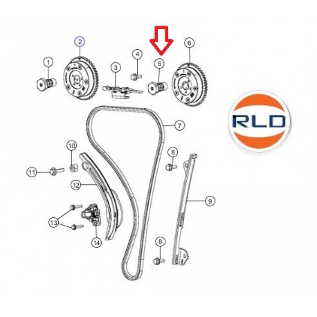 Mopar Soupape distribution pignon (5048148AE)