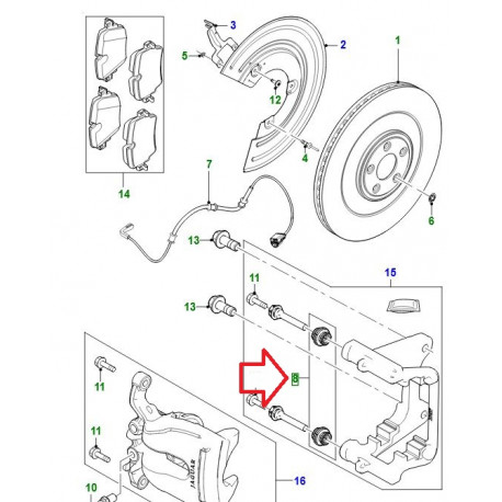 Jaguar kit de joints F-Type,  XJ X351 (JDE18054)