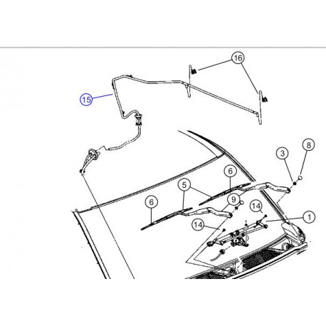 Mopar tuyau flexible (55157293AE)