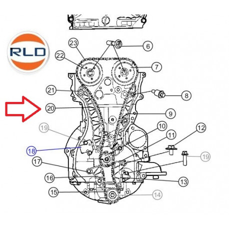 Mopar patin distribution (2442025000)