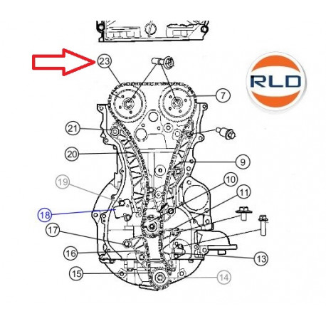 Mopar chaine de distribution (04884868AC)