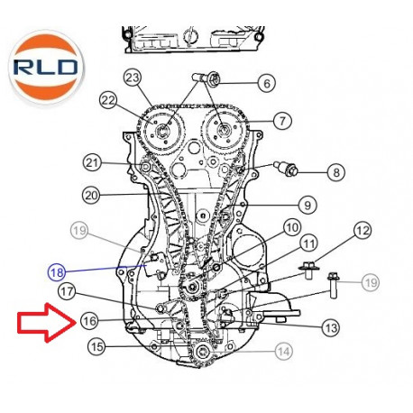 Mopar glissiere (04884589AA)