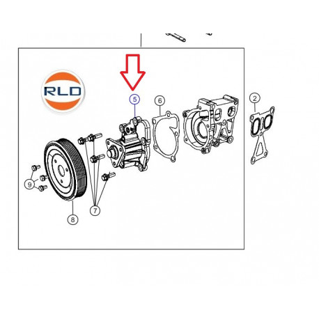 Mopar pompe à eau (68046026AA)