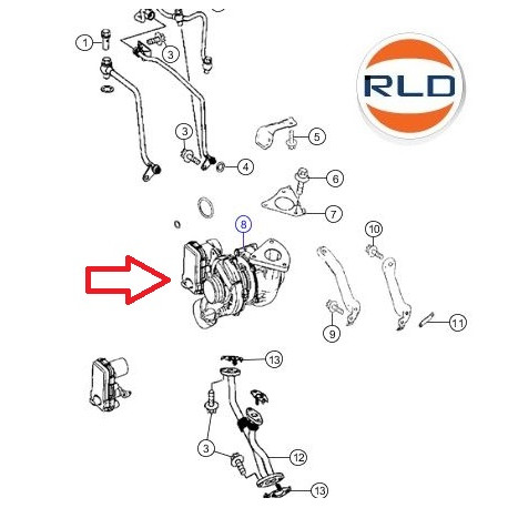 Mopar turbocompresseur (68150052AB)