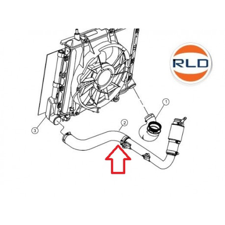 Mopar Durite intercooler PT CRUISER CRD (4891554AC)