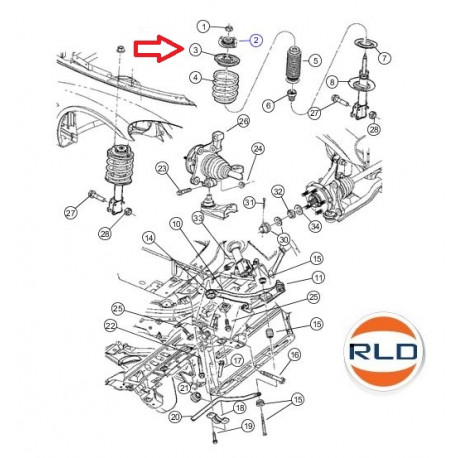 Mopar semelle superieur re (05272227)