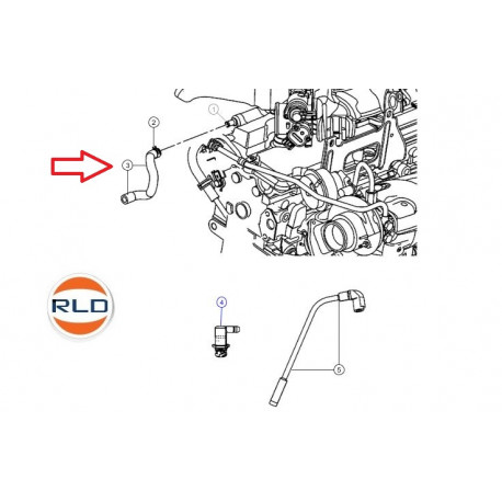 Mopar tuyau flexible (04884289AF)