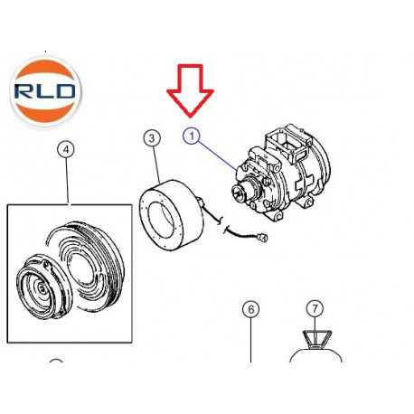 Mopar compresseur rec (55111096AC)