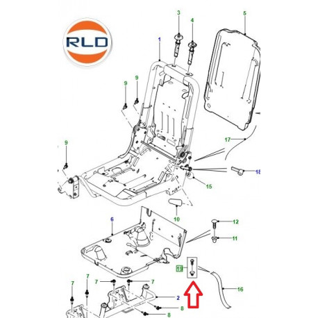 Land rover clips siege (LR062679)