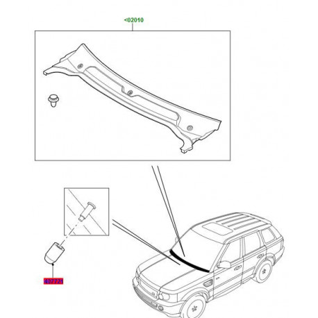 Land rover pare baie (LR096164)