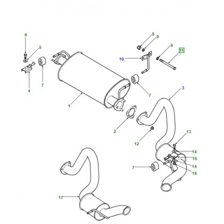 Land rover boulon (BH110351)