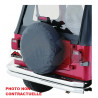 housse roue secours diam 68-73cm noire brillant Wrangler TJ,  YJ