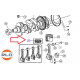 jeu segment pour  1 piston