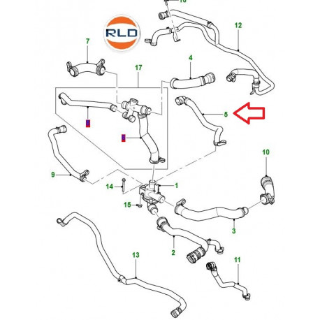 Jaguar flexible XF X250 et XJ X351 (C2Z11146)