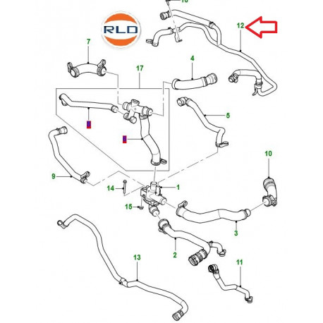 Jaguar flexible XJ X351 (C2D23173)