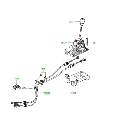 Land rover cable commande levier selecteur Freelander 2 (LR072112)