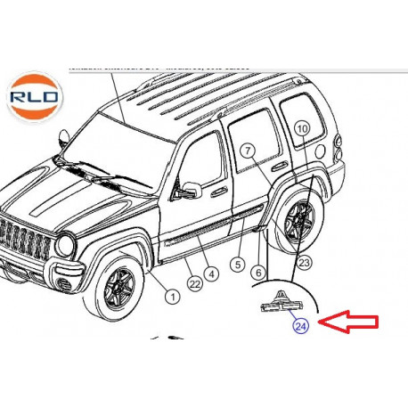 Mopar goupille (55156655AA)