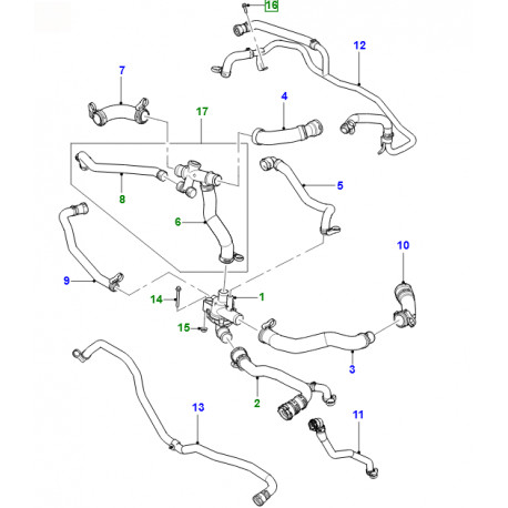 Jaguar boulon F-Pace,  XE,  XF X250,  XJ X351 (C2Z1376)