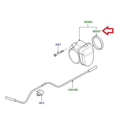 Britpart Joint corp de papillon (8510030B)