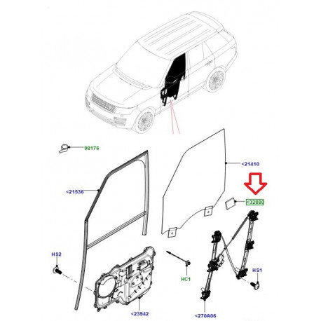 Land rover semelle vitre (LR084524)