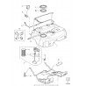 joint couvercle reservoir carburant Defender 90, 110, 130,  Discovery 2, Freelander 1, Range L322