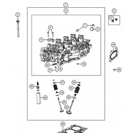 Mopar soupape echappement plus que 2 en stock US (05184128AE)