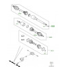arbre de roue gauche Range Sport