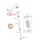 Land rover support amortisseur arriere droit (LR090667)