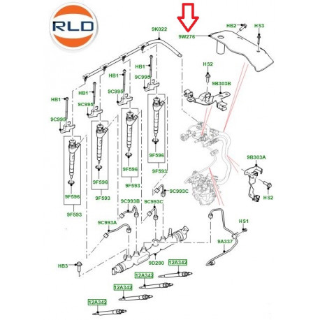 Land rover ecran pompe d'alimentation (LR082281)